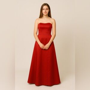 fitted lace wedding dress Jessica McClintock for Gunne Sax red strapless corset mini dress –  QueerShoppe main image 1